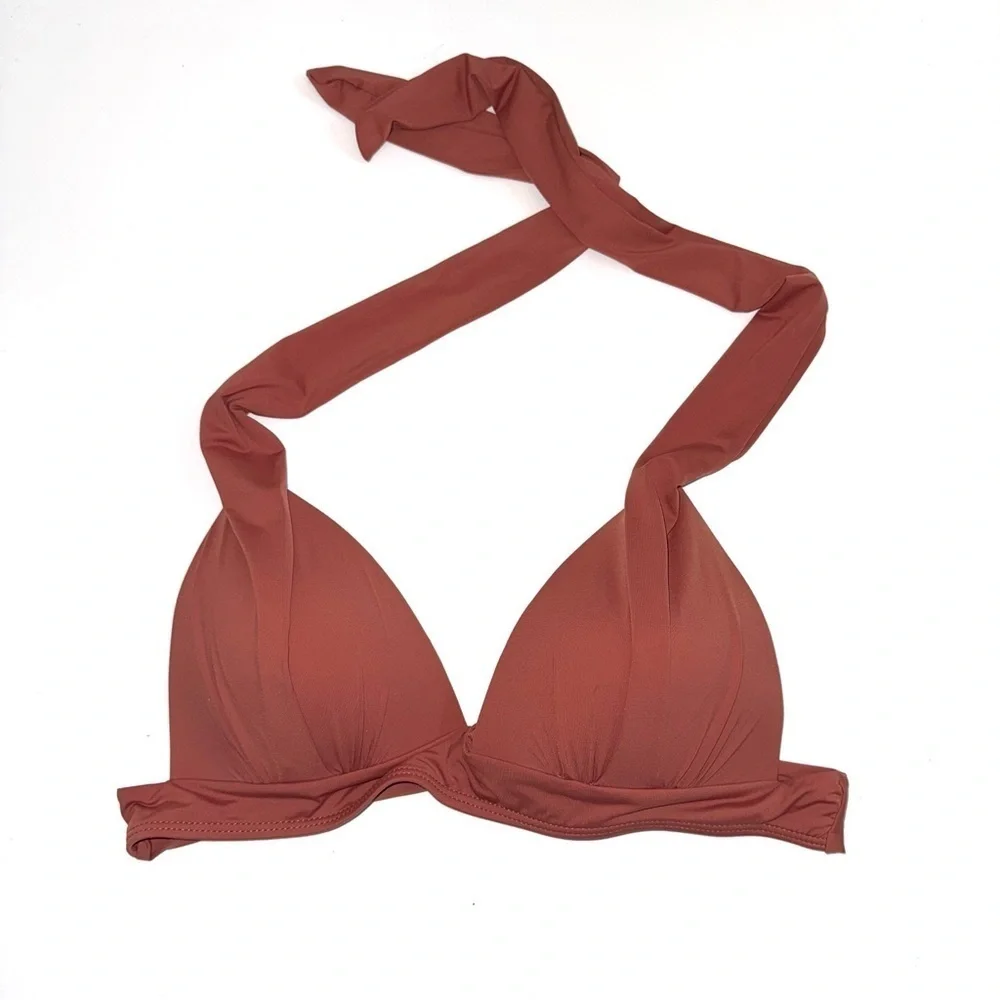 Pink Lily Terracotta Two Piece Bikini Size Large